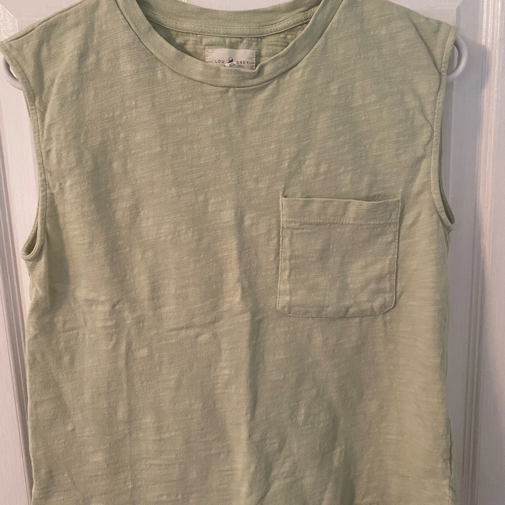 Lou & Grey Pocket Cotton Slub Tank Top